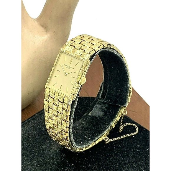 Vacheron Constantin Women's Watch 18k Gold Vintage Swiss Hand Wind Tank - Picture 2 of 12